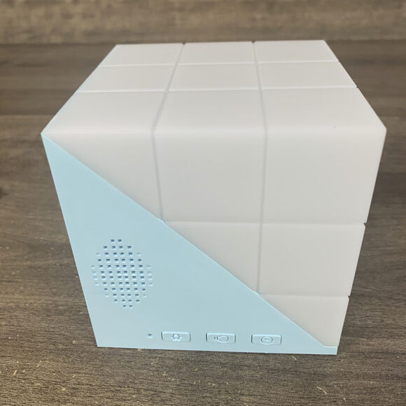 Rubik Cube Alarm Clock w/ Touch Night Light Portable Lamp Temperature Sensor - Picture 9 of 12